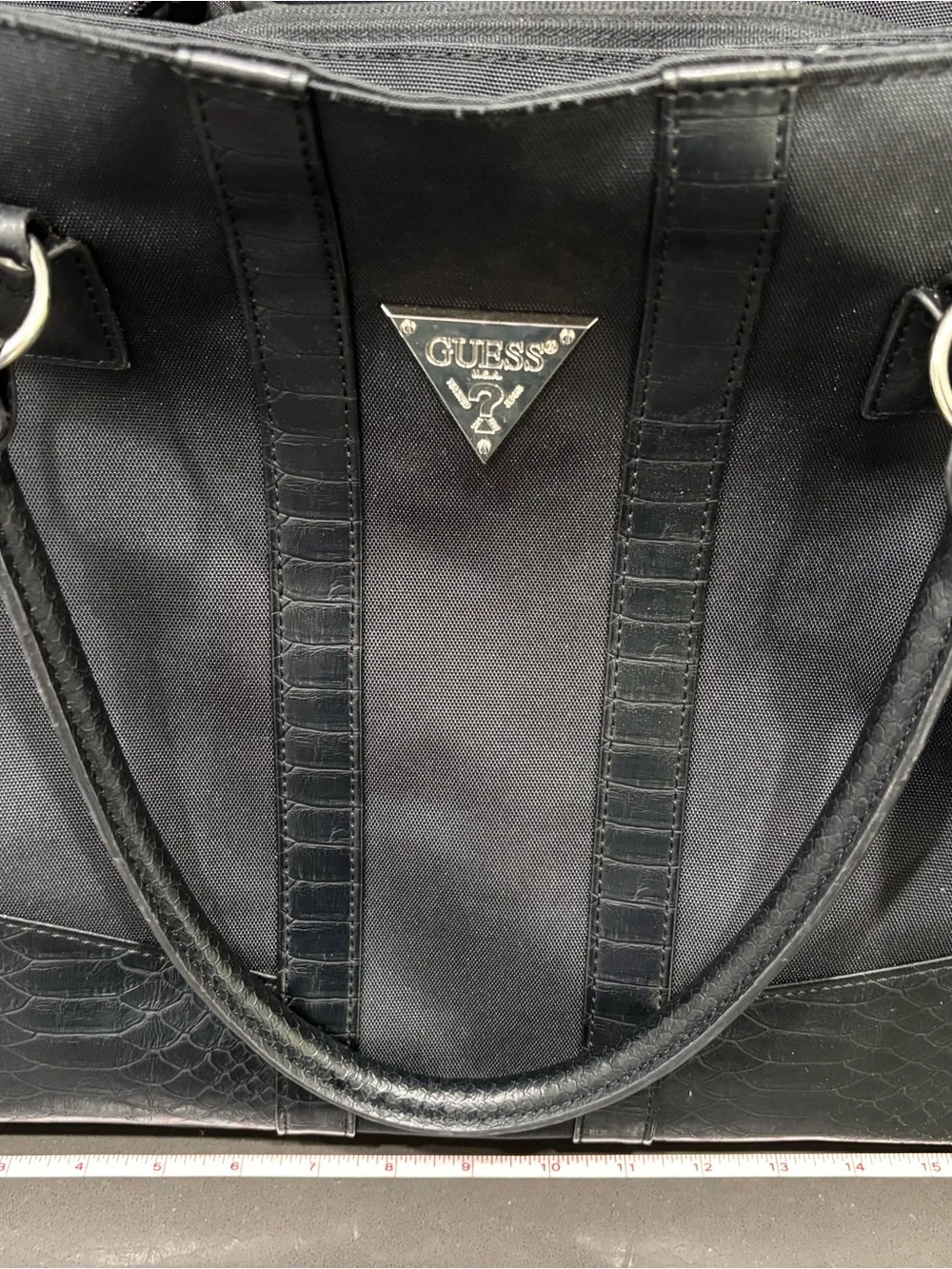 GUESS Black Duffel Travel Bag with Tag